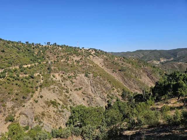 A green valley in the Monchique hills