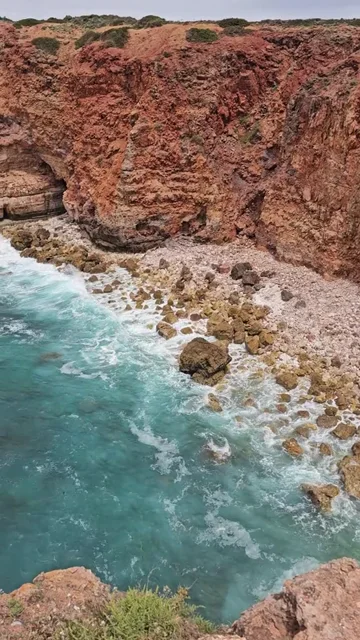 Waves and cliffs on the Atlantic coast