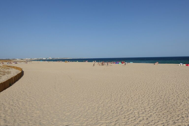 Meia Praia, Algarve. The long sandy side of Lagos.